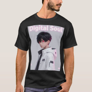 Anime Jongen Techwear Rode Ogen Edgy Esthetiek Sh T-shirt
