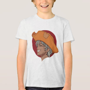 Anime-jongenillustratie Tri-Blend Shirt