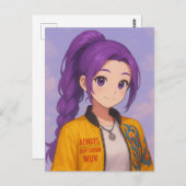 Anime K-Pop Idol Group | Original Manga-Style Pop Briefkaart (Voorkant / Achterkant)