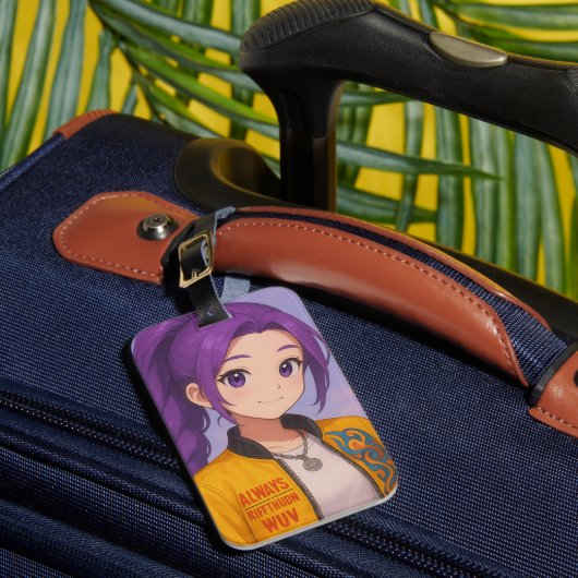 Anime K-Pop Idolgroep | Originele Manga-Stijl Pop  Bagagelabel (Voorkant Insitu 1)