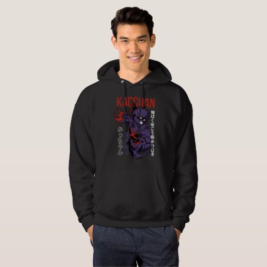 Anime Kacchan Bakugo Hoodie (Voorkant volledig)