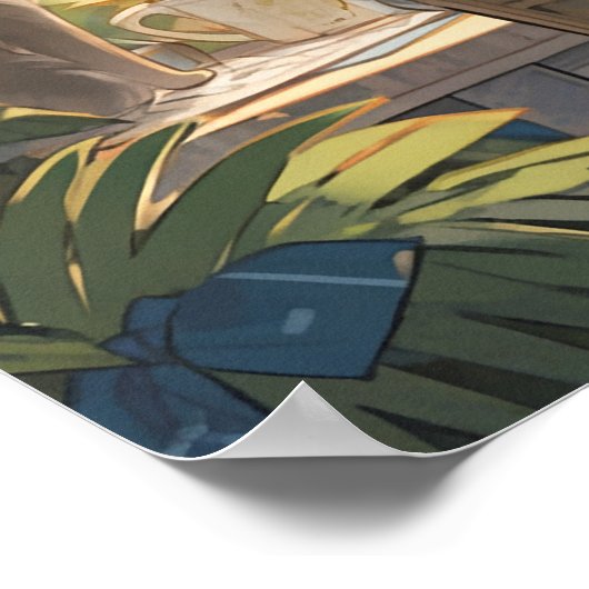 Anime kantoor van het zee poster (Hoek)