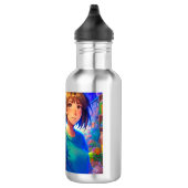 Anime Karakters Kleurrijke Kunst Waterfles (Rechts)
