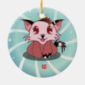 Anime Kat - Hime, Ornament (Achterkant)