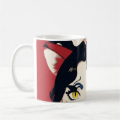 Anime kat meisjes patroon koffiemok (Links)