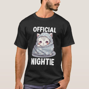 Anime Katten T Voor Zoete Dromen Officiële Slaap T-shirt