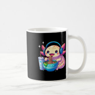 Anime Kawaii Axolotl Eet Ramen Noedels Kinderen T- Koffiemok