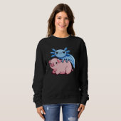 Anime Kawaii Axolotl Pig Trui (Voorkant volledig)