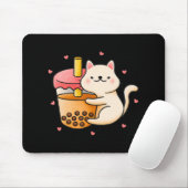 Anime Kawaii Cat Boba Bubble Tea Anime Merch Gifts Muismat (Met muis)