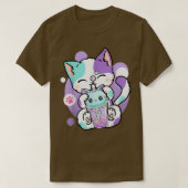 Anime Kawaii Cat Boba T-shirt (Design voorkant)