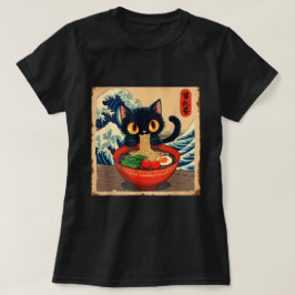 Anime Kawaii Cat Ramen Japanse Vibes T-shirt
