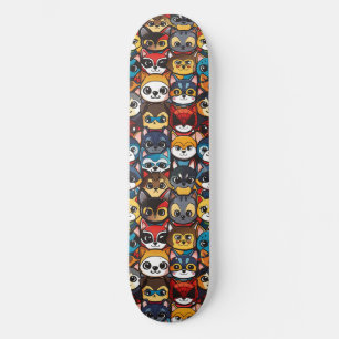 Anime Kawaii Chibi Lieve Superheld Katten Persoonlijk Skateboard