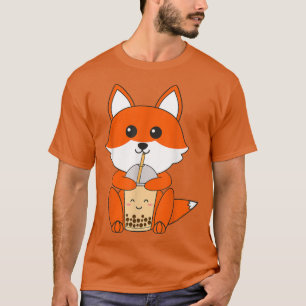 Anime Kawaii Fo Boba Drink Tea Bubble Girls Kaw T-shirt