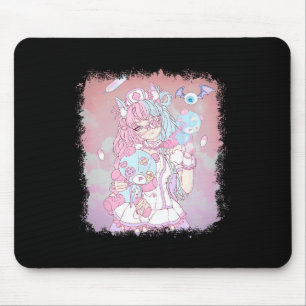 Anime Kawaii Meisje Esthetische Pastelzachte Waifu Muismat