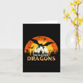 Anime Kawaii Mythical Fantasy Dragons Imagine Vint Kaart (Gele Bloem)