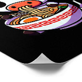 Anime Kawaii Texas Koe Eten Ramen Kleding Noodl Poster (Hoek)