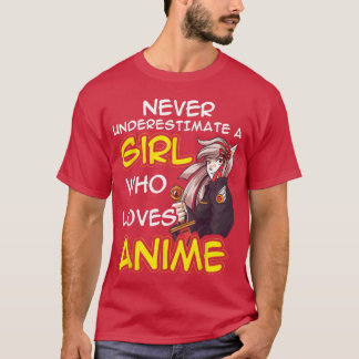 Anime Kawaii voor Vrouwen en Meisjes als Anime Lie T-shirt