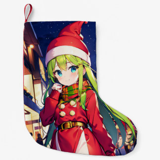 Anime Kerstmeisje Kerstsok Kleine Kerstsok