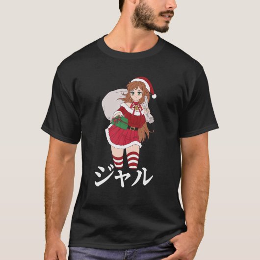 Anime Kerstmis - Gyaru - Japans otaku estheticum T-shirt (Voorkant)
