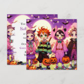 Anime Kind Halloween Kaart (Voorkant / Achterkant)