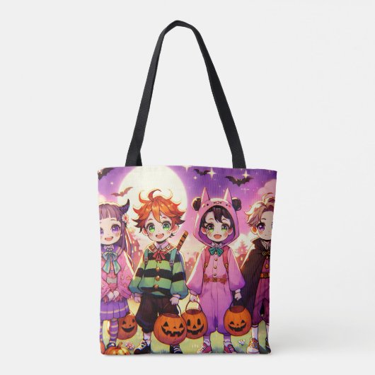 Anime Kind Halloween Tote Bag (Achterkant)