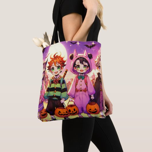 Anime Kind Halloween Tote Bag (Dichtbij)