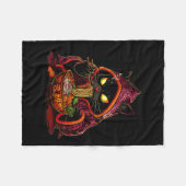 Anime Kinder Cat Ramen Japans Kinder Kawaii Cat Ra Fleece Deken (Voorkant (Horizontaal))