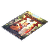 Anime Kitsune Leuke Fox Fantasy Kunst Notitieboek (Linkerzijde)
