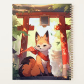 Anime Kitsune Leuke Fox Fantasy Kunst Planner (Achterkant)
