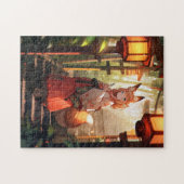Anime Kitsune Meisje Leuke Fox Fantasy Kunst Legpuzzel (Horizontaal)