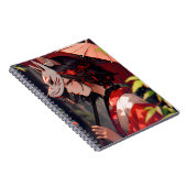 Anime Kitsune Meisje Leuke Fox Fantasy Kunst Notitieboek (Rechterzijde)