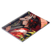 Anime Kitsune Meisje Leuke Fox Fantasy Kunst Notitieboek (Linkerzijde)