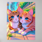 Anime Kittens Poster (Voorkant)