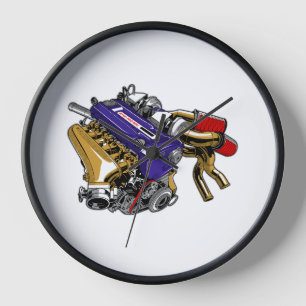ANIME KLEURGESCHAKELDE ZES-CILINDER TURBO MOTOR ON
