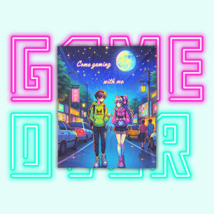 Anime Kom Gaming met mij Fleece Deken