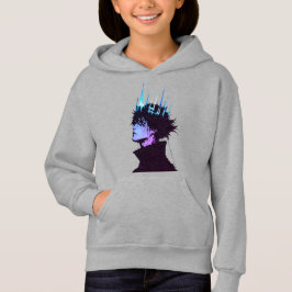 Anime Koning Gotische Mannelijke Portret met Blauw