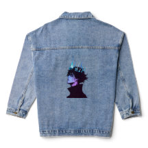 Anime Koning Gotische Mannelijke Portret met Blauw