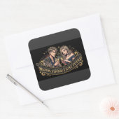 Anime Koppel Champagne - Vinyl Sticker (Envelop)