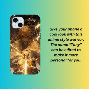 Anime krijger iPhone 15 mini hoesje