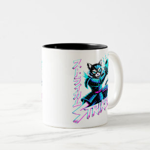 Anime krijger geschenk voor competitieve spelers tweekleurige koffiemok
