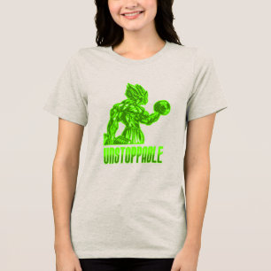 Anime Krijger - Lichaamstreken en Motivatie Tri-Blend Shirt