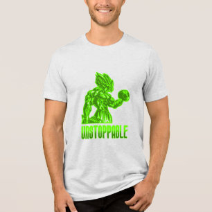 Anime Krijger - Lichaamstreken en Motivatie Tri-Blend Shirt