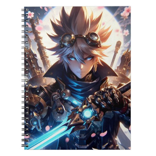 Anime krijger notitieboek (Voorkant)