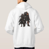 Anime krijgers hoodie (Achterkant)