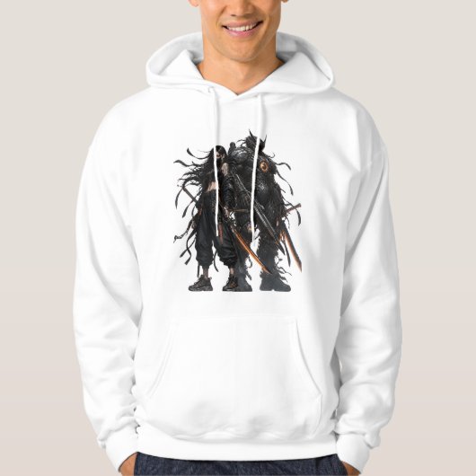 Anime krijgers hoodie (Voorkant)
