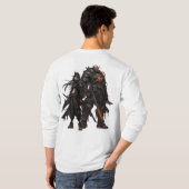 Anime krijgers t-shirt (Achterkant volledig)