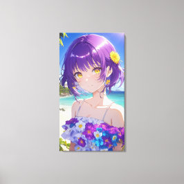  anime kunst. canvas afdruk