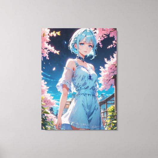  anime kunst. canvas afdruk (Voorkant)
