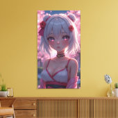  anime kunst. canvas afdruk (Insitu (Woonkamer))