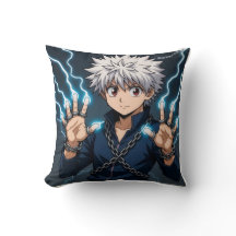 Anime kussen met bliksem aura